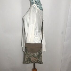 For Freedom Khaki Small Cotton Crossbody Purse Bag